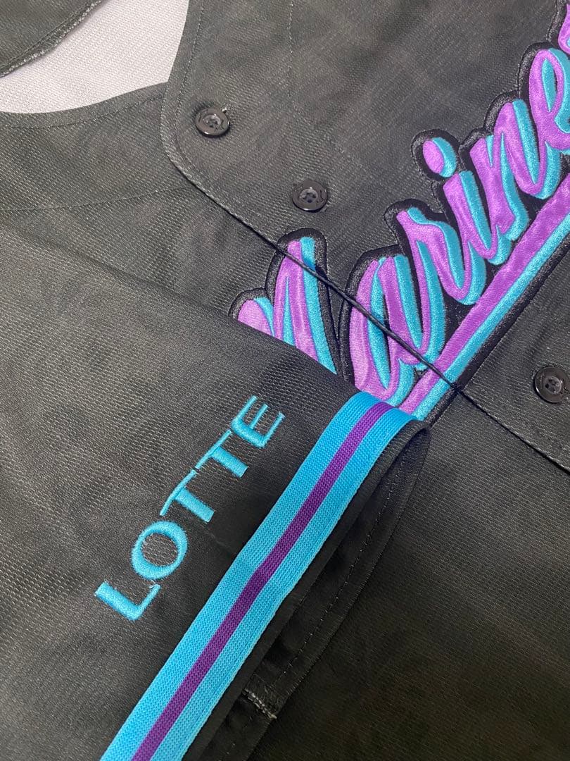 千葉ロッテマリーンズ　ブラックサマー　ユニフォーム　安田　Mサイズ