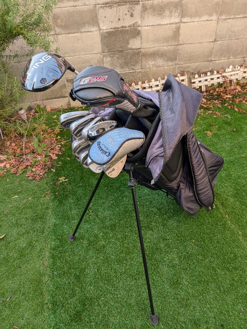 ​【総額4万超の爆飛グリップ】PING G25 13本フルセット／安定感・機能性