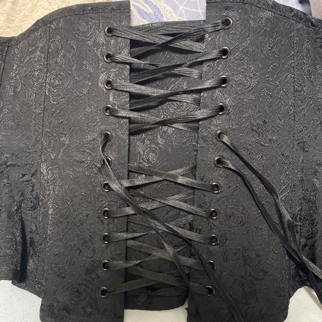 EXCENTRIQUE エクサントリーク コルセット ブラック 薔薇模様