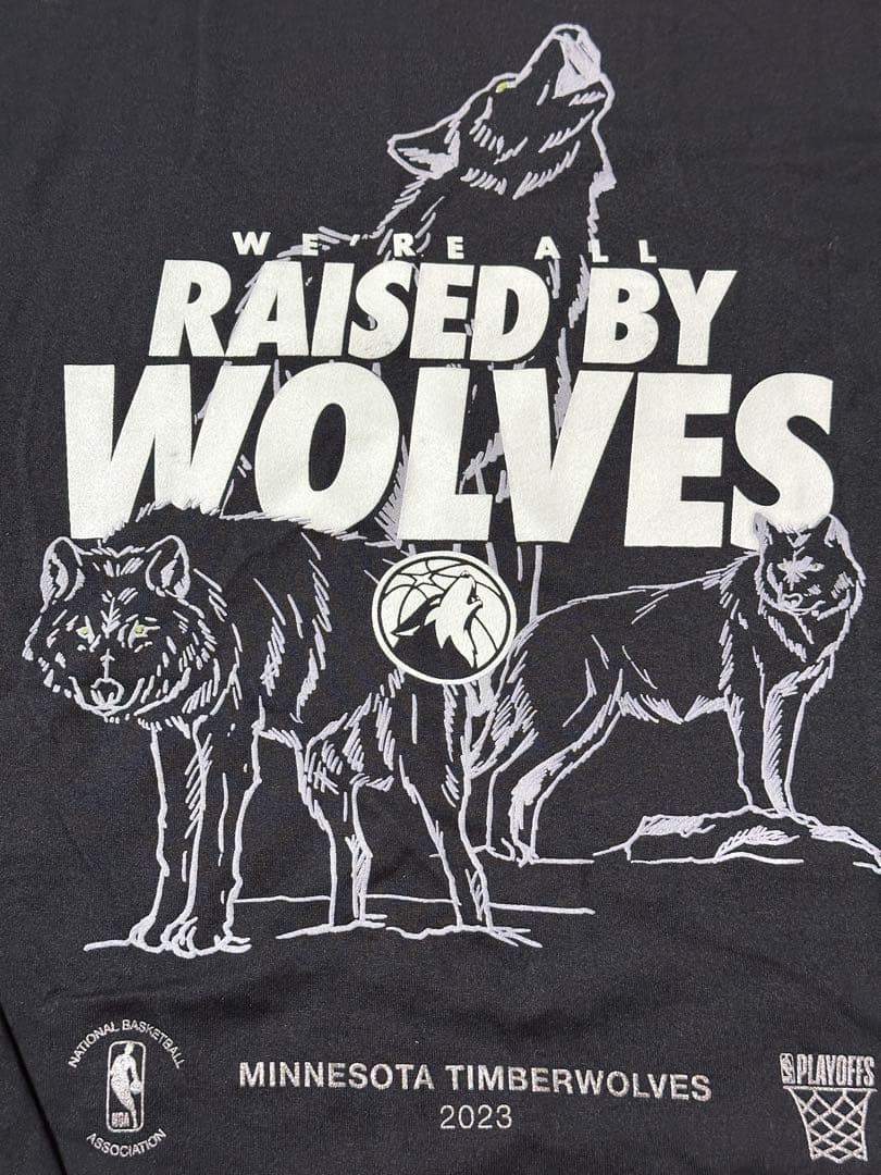 ウルブズ NBA Play Off選手支給品プラクティスロングシャツLサイズ