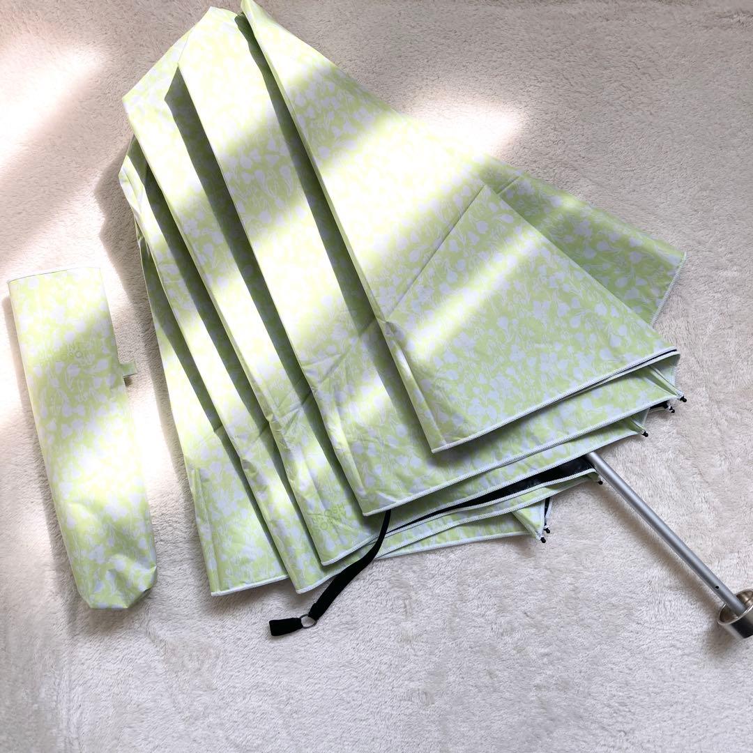 【未使用】マッキントッシュフィロソフィー 晴雨兼用 折りたたみ 花柄 グリーン