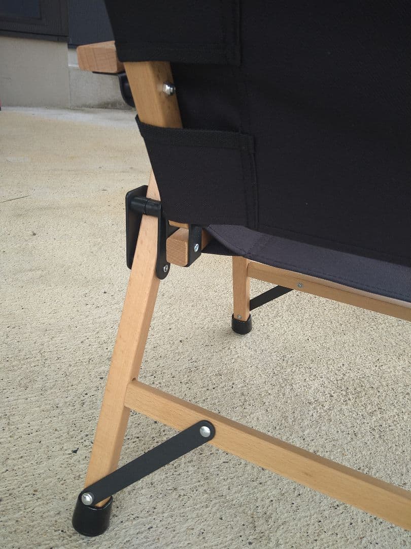 swen別注ウッドローチェアブラック程度良♪取説付♪カーミットチェア風ゆるキャン