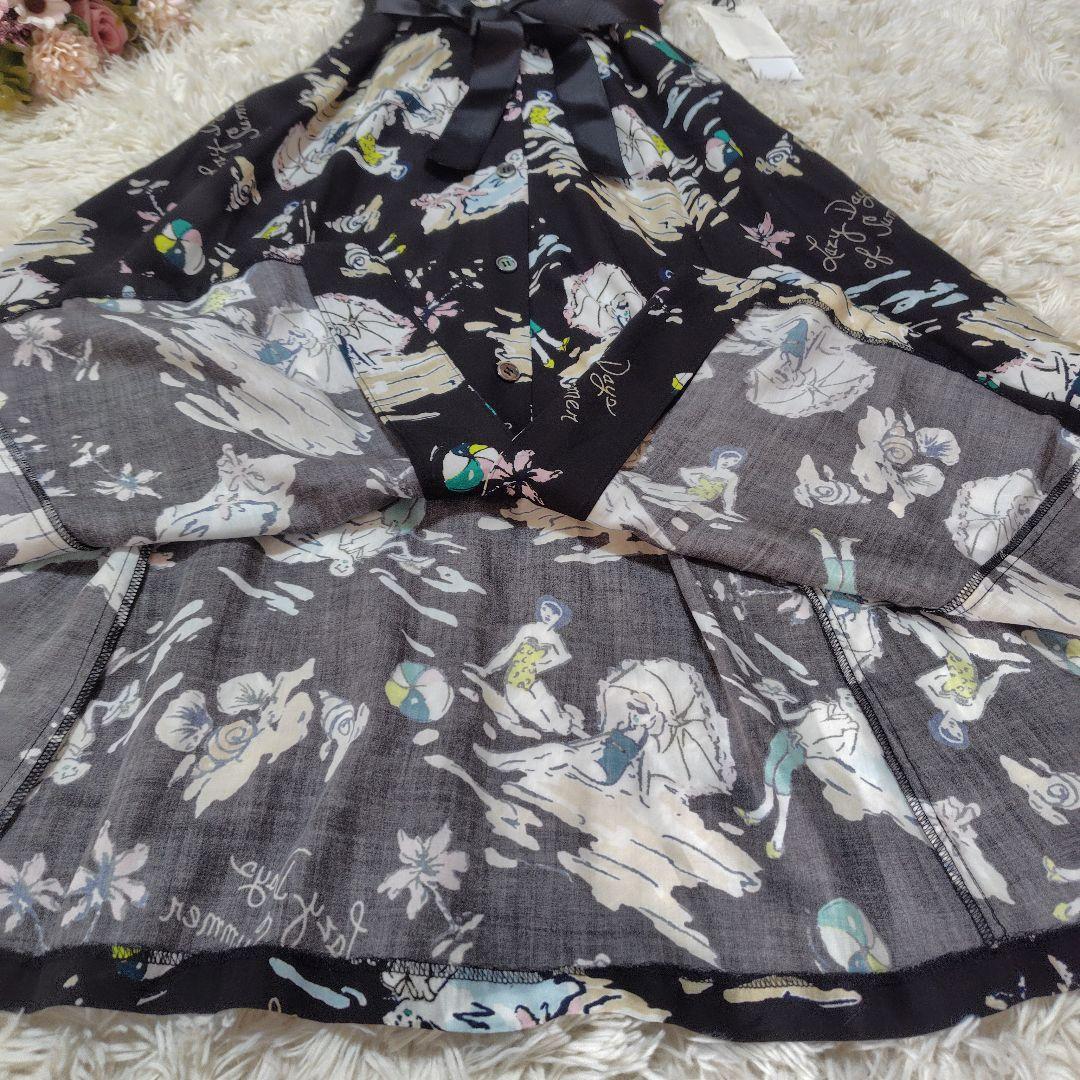 【タグ付き♡訳アリ】グレースコンチネンタル　バックコンシャスプリントワンピース