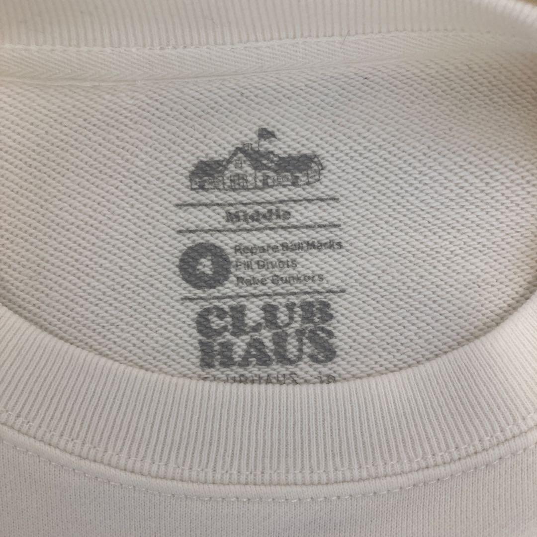 CLUB HAUS トレーナー ホワイト　サイズ4（M）