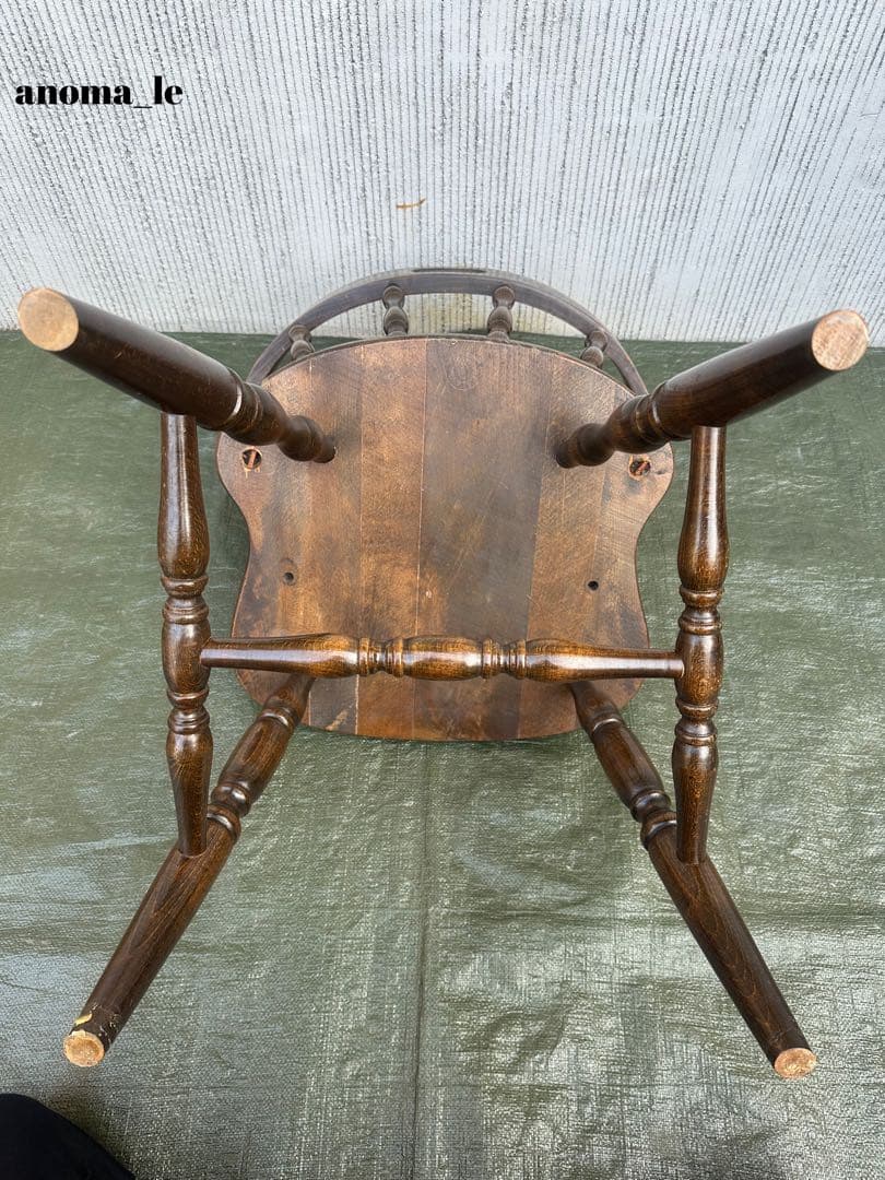 1009【ダイニングチェア】ユーゴスラビア製　ウィンザーチェア　レアヴィンテージ