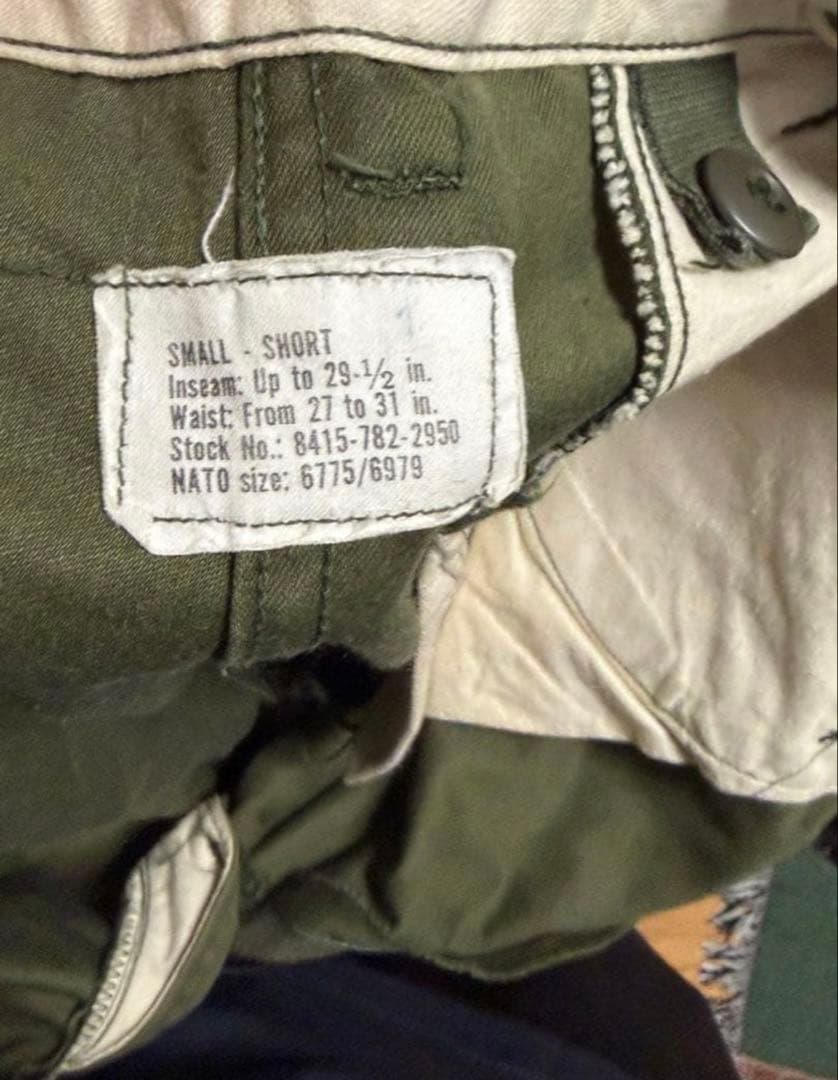 M65ミリタリーカーゴパンツ72年制　70s' 古着　米軍　USA制