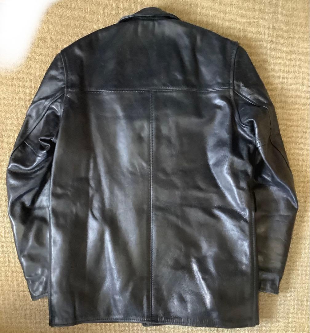 [希少] Aero Leather 黒ステアハイド バーンストーマー 本革 34