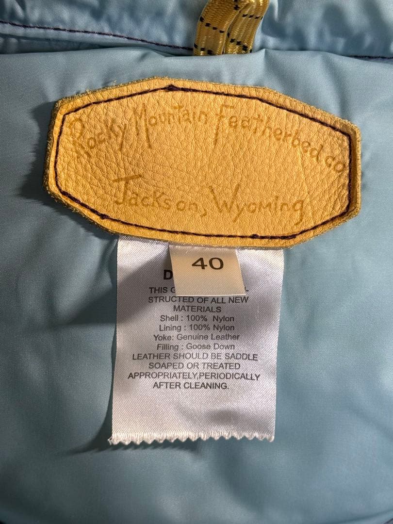 Rocky Mountain Featherbed ダウンベスト 40