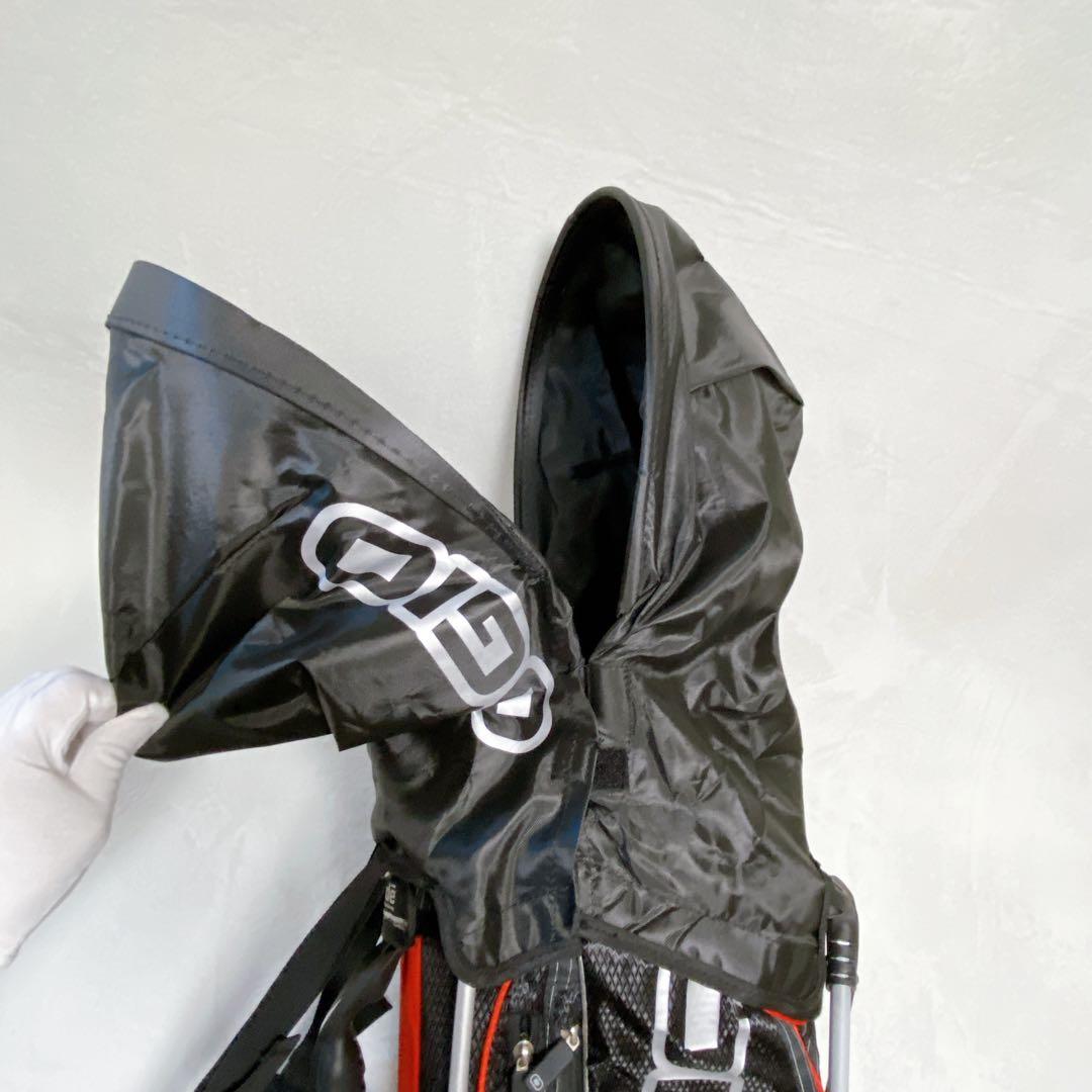美品　OGIO オジオ　スタンド付キャディバッグ　エッジ　8分割　黒　赤　高性能