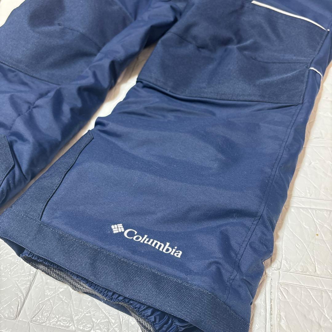 デサント　コロンビア　スキー　スノボウェア上下セット140/130 青迷彩 即日