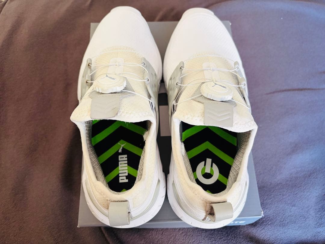 PUMA ゴルフシューズ ホワイト スパイク