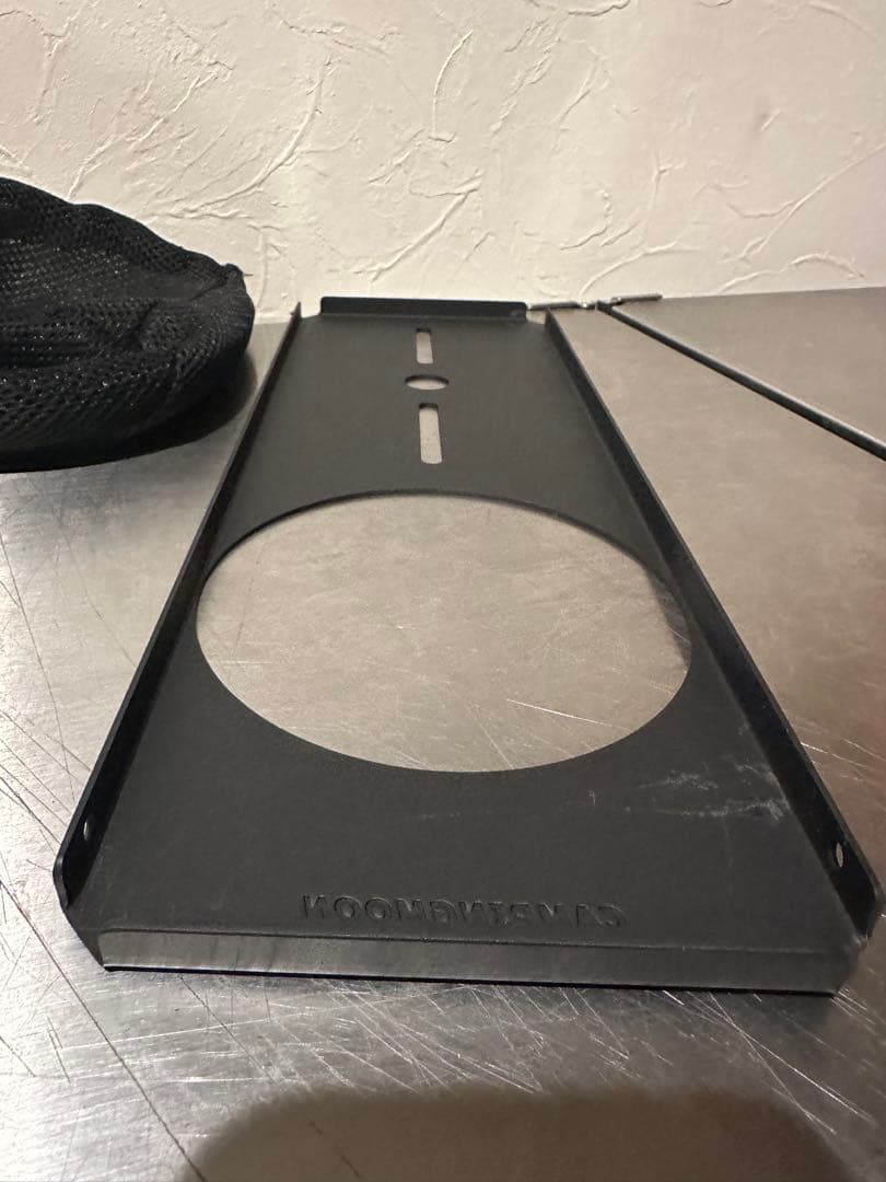 韓国製 高火力バーナー ブラックアウト キャンピングムーン ハーフユニット天板付