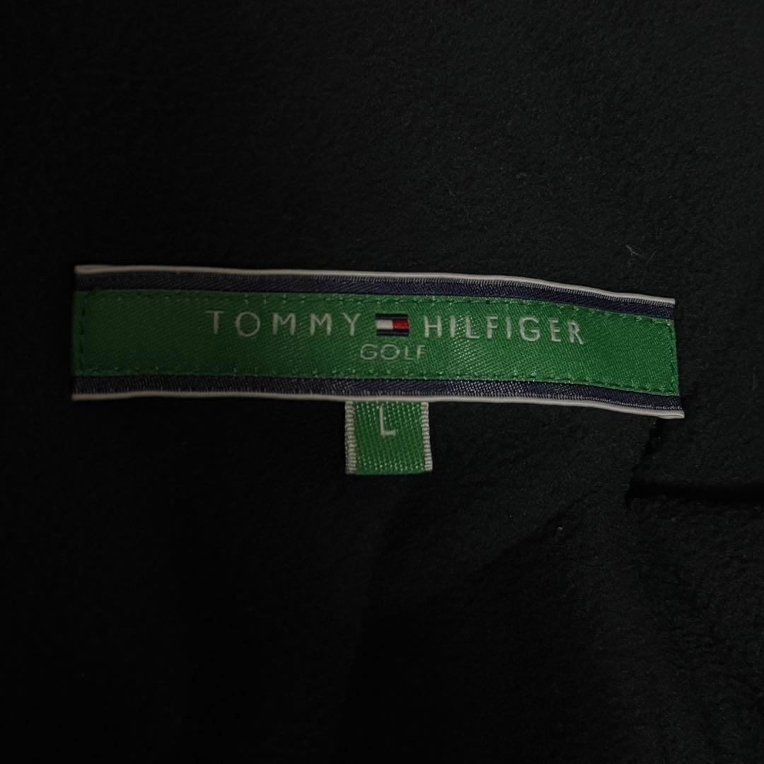 トミーヒルフィガーゴルフ パンツ　ブラック　サイズL 裏起毛ストレッチ秋冬防寒