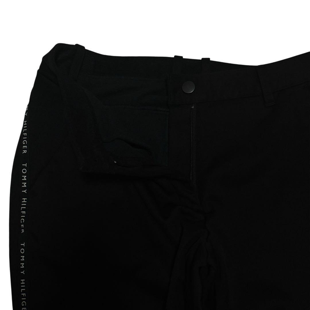 トミーヒルフィガーゴルフ パンツ　ブラック　サイズL 裏起毛ストレッチ秋冬防寒