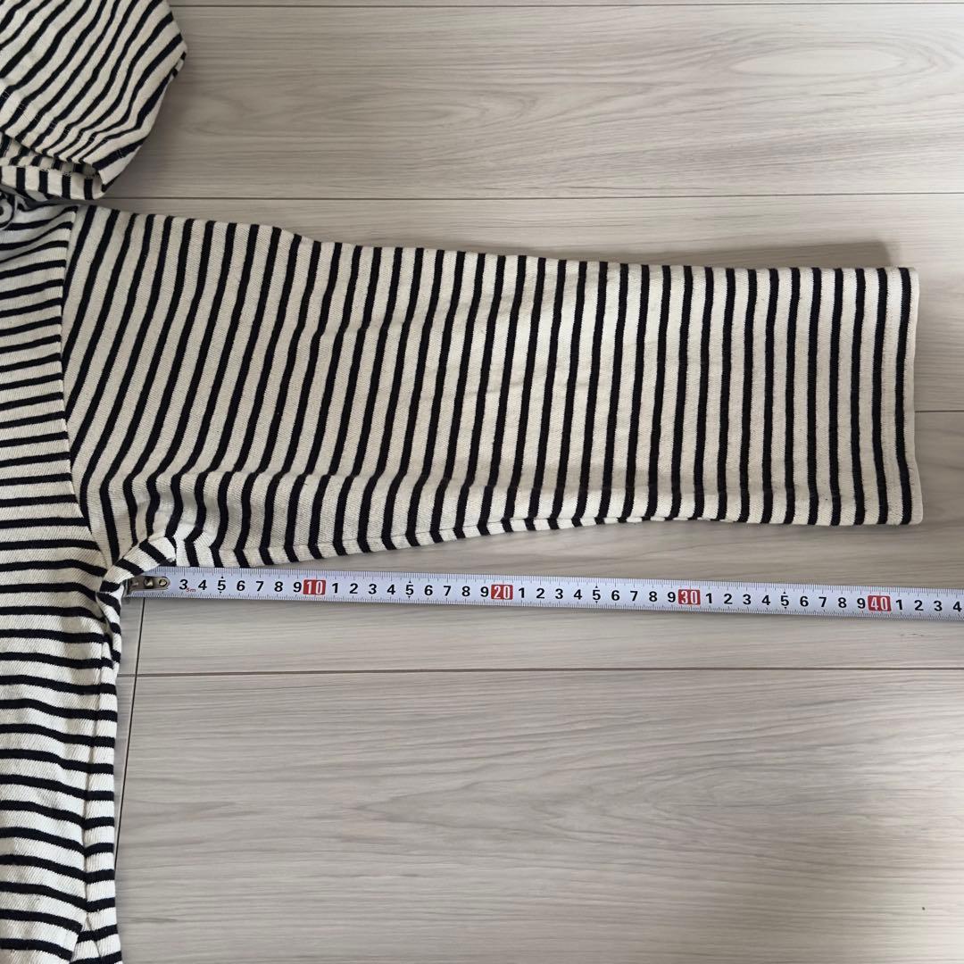 nest Robe ボーダー フード付きトレーナー