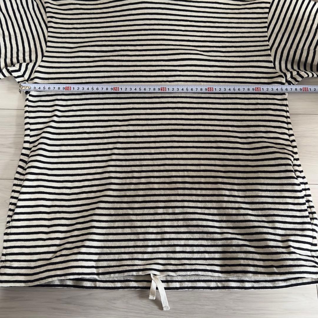 nest Robe ボーダー フード付きトレーナー