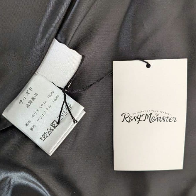 極美品✨️ロージーモンスター　ペプラム　マスキュリン　ジレ　ベスト　黒