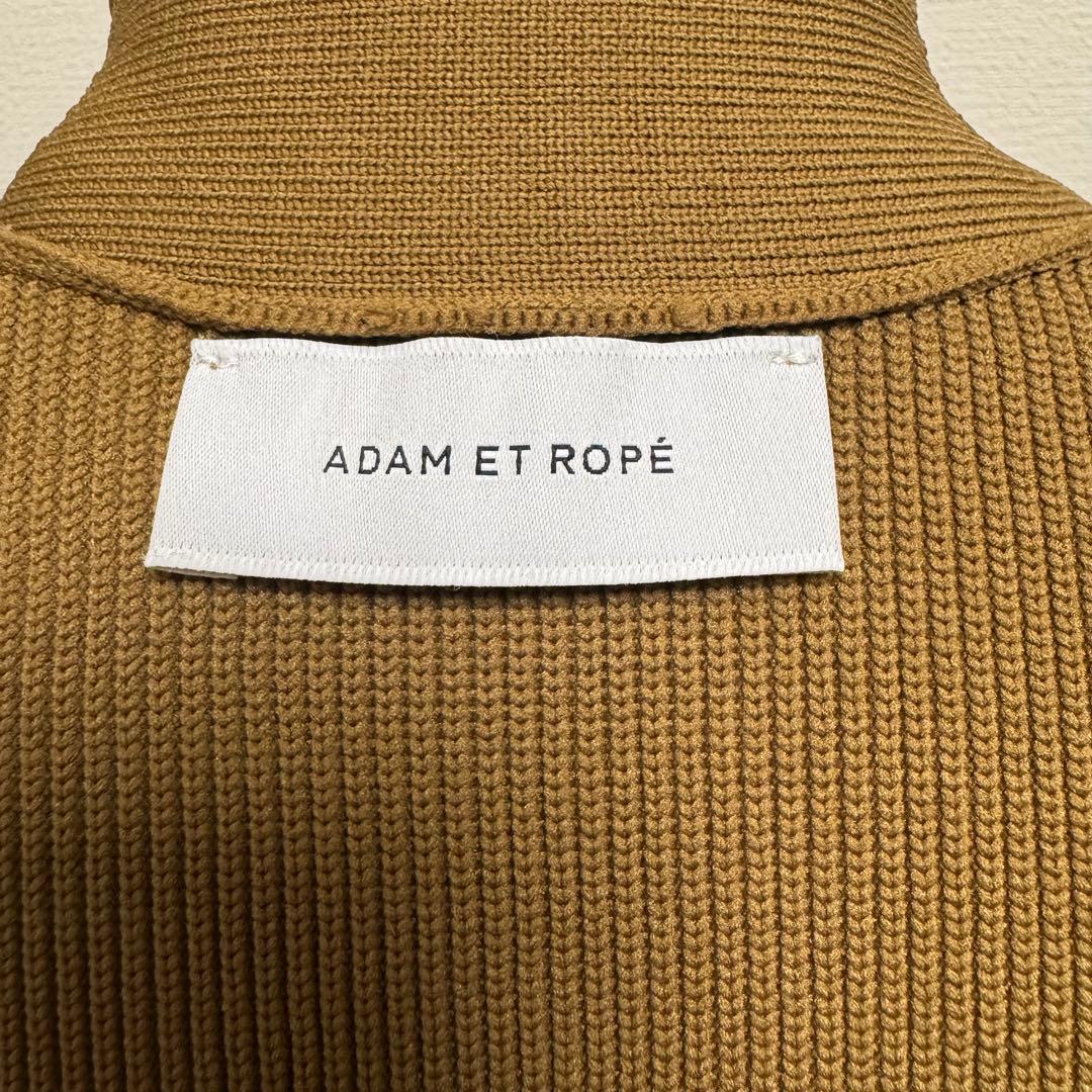 【アダムエロペ】ミドルニットジレ　ブラウン