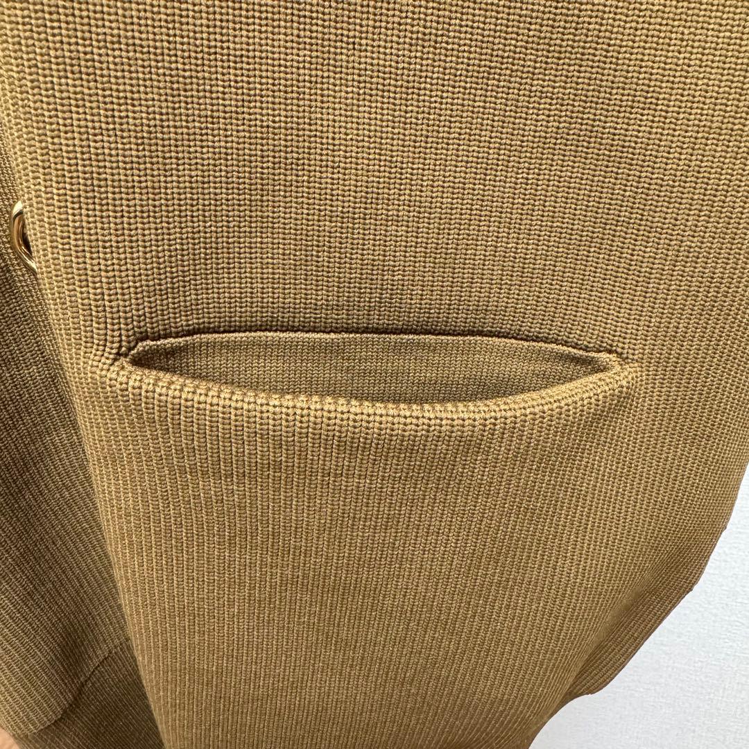 【アダムエロペ】ミドルニットジレ　ブラウン