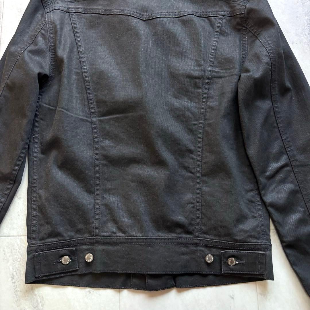 【名品図鑑】ヌーディージーンズ CONNY ブラックコーティングジャケット S