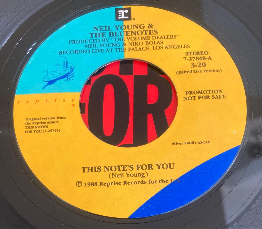 ■最高音質轟音USオリジナルプロモ7インチシングル■NEIL YOUNG & T