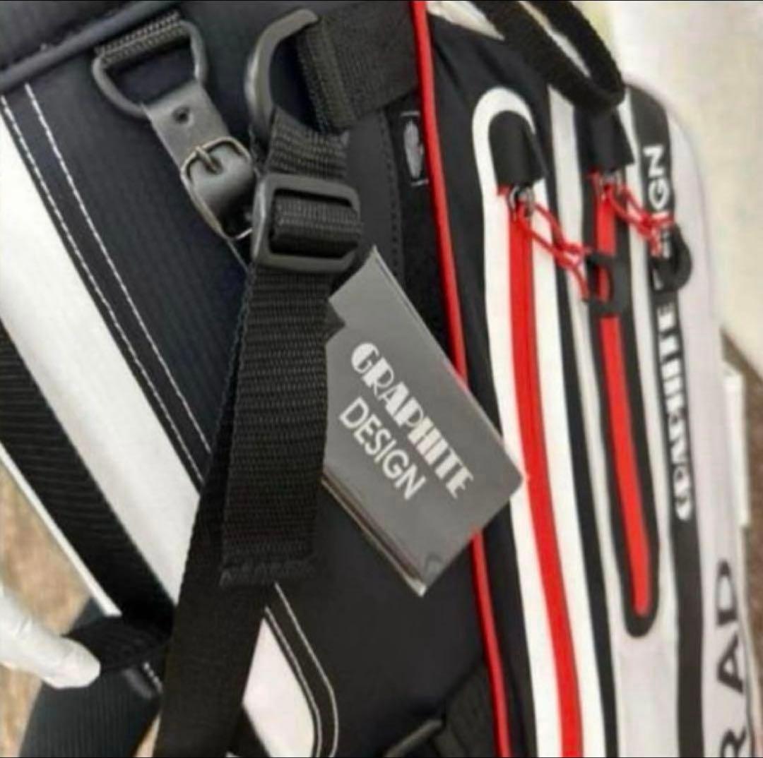 グラファイトデザインキャディーバック　2023年モデル　ホワイト　限定モデル