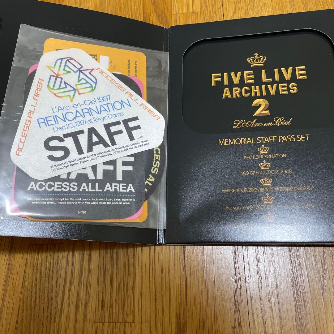 L'Arc〜en〜Ciel ラルク FIVE LIVE ARCHIVES 2