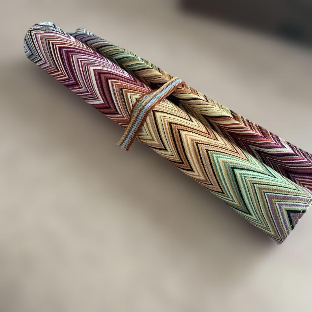 missoni カラフルジグザグランチョンマット箸セット　箱付　新品未使用