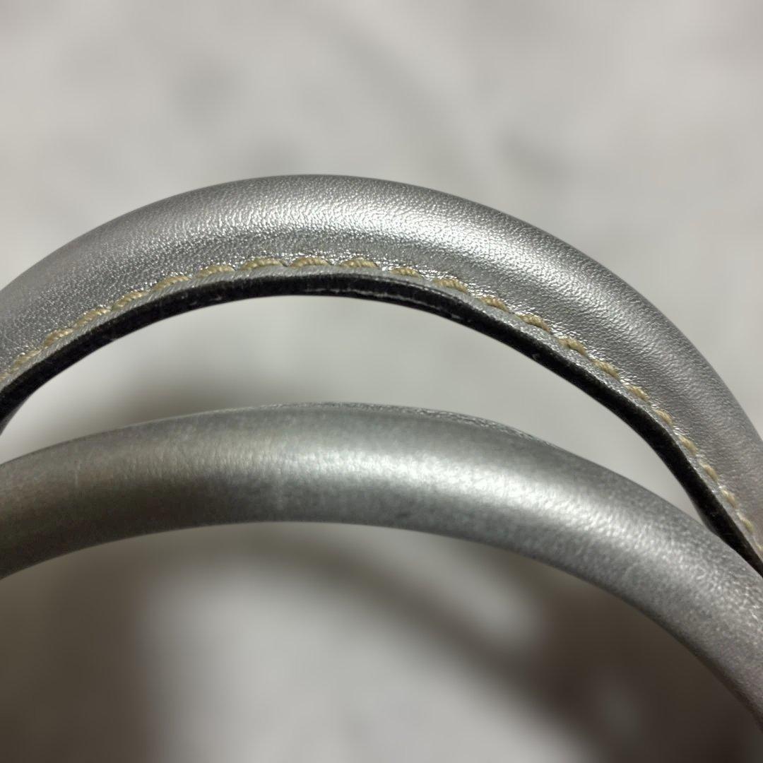 GUCCI / グッチシマ GG柄 スーキー トートバッグ レザー シルバー