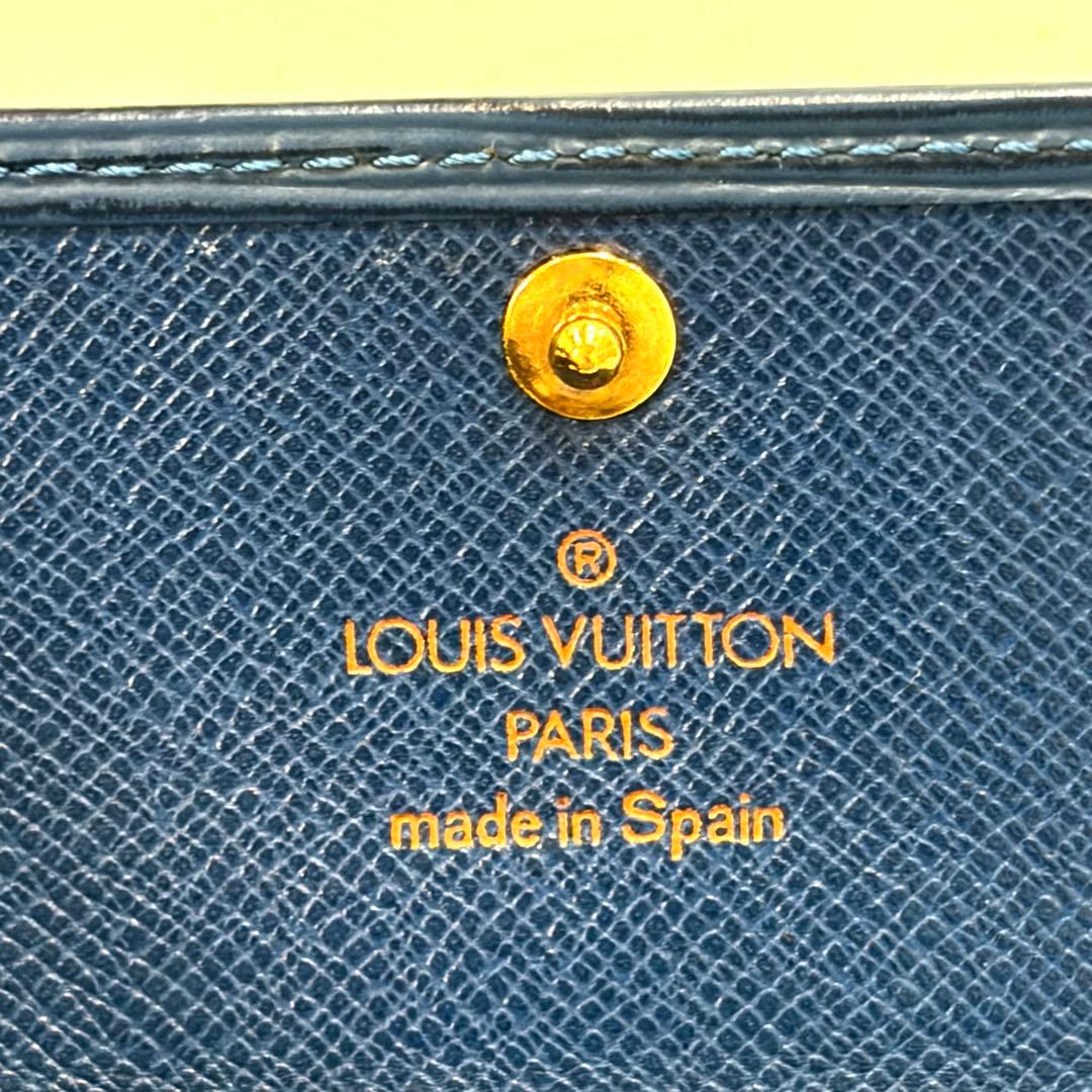 天使エンジェル様⭐️【美品】LOUIS VUITTON 4連キーケース ブルー