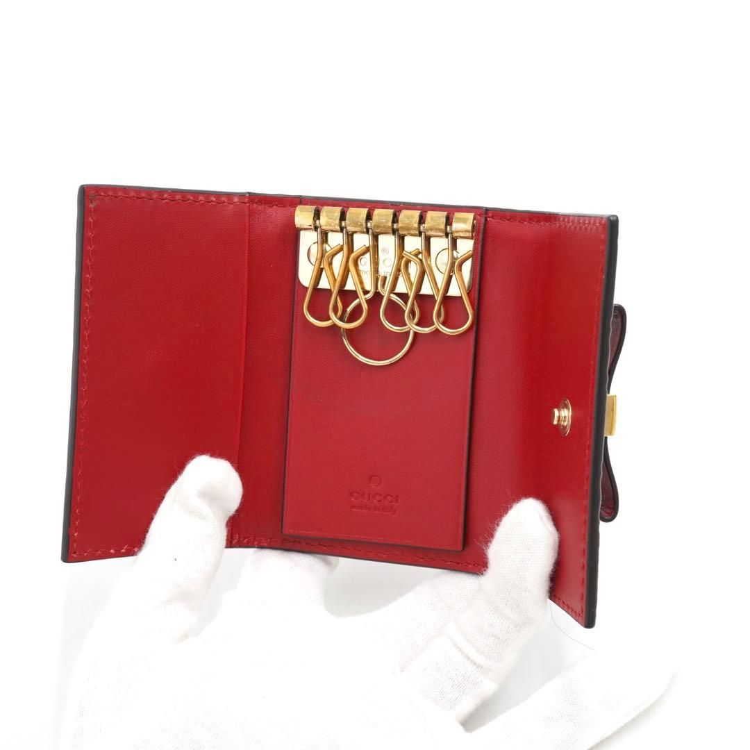 ✨新品未使用・箱付き✨　GUCCI キーケース　メイフェア　リボン　6連　GG
