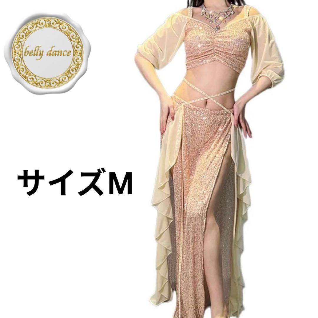 ベリーダンスセットアップ Mサイズ ピンク
