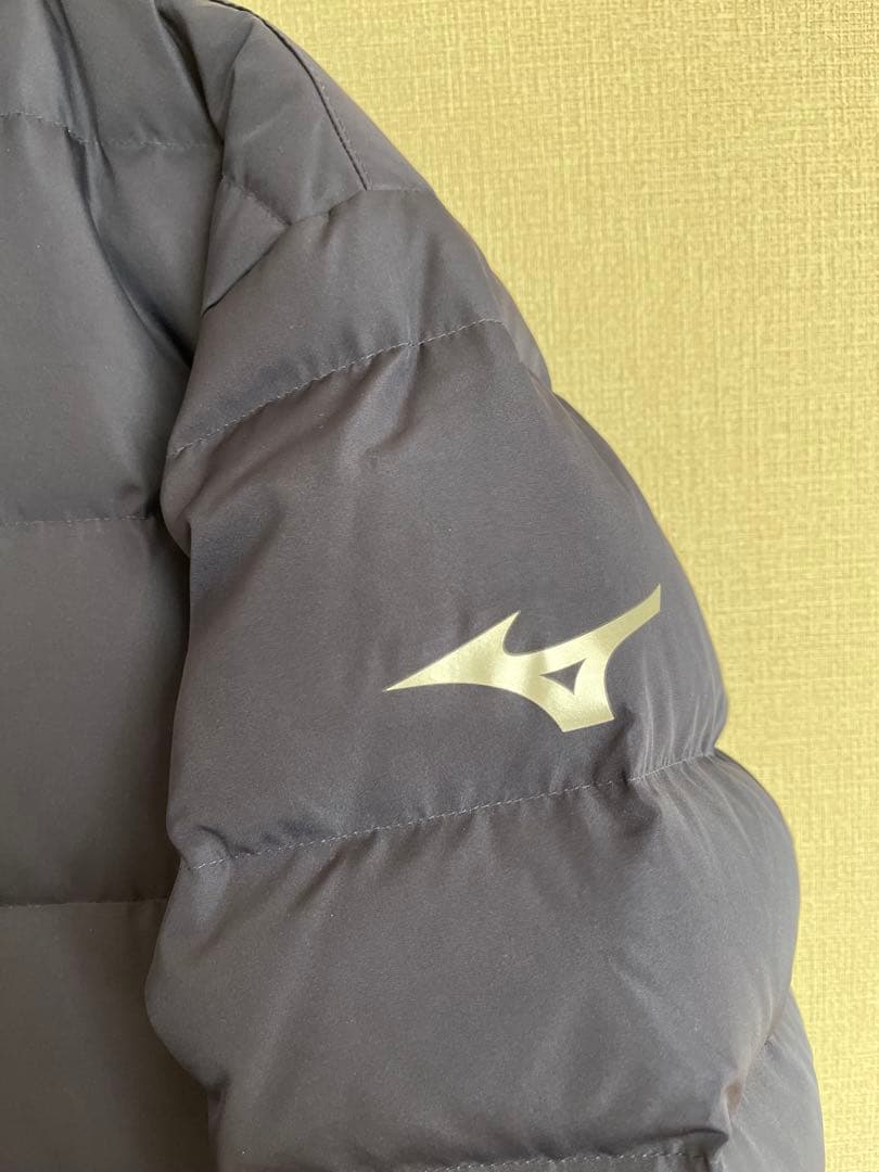 Mizuno フード付きベンチコート ネイビー