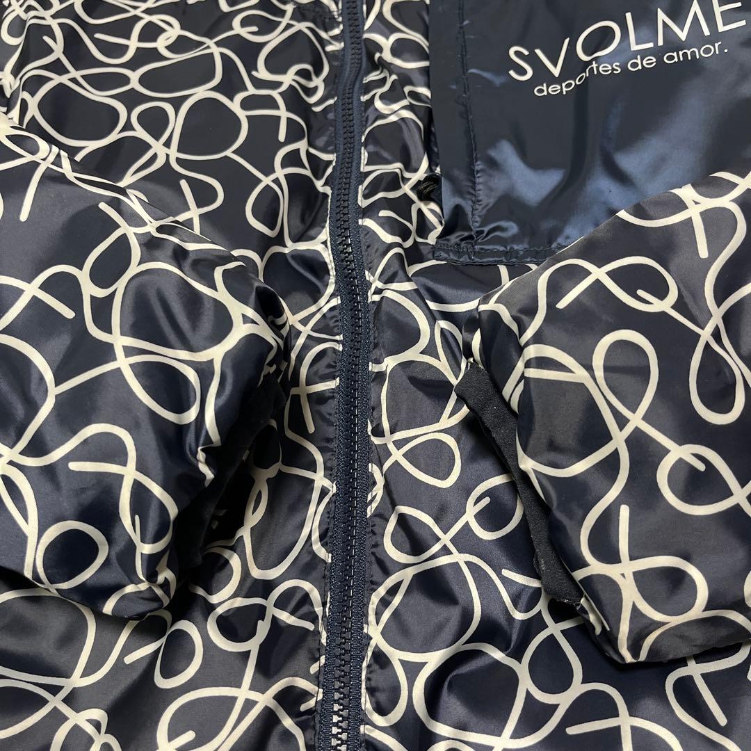 SVOLME ダウンジャケット L ダウン＆フェザー リバーシブル ネイビー
