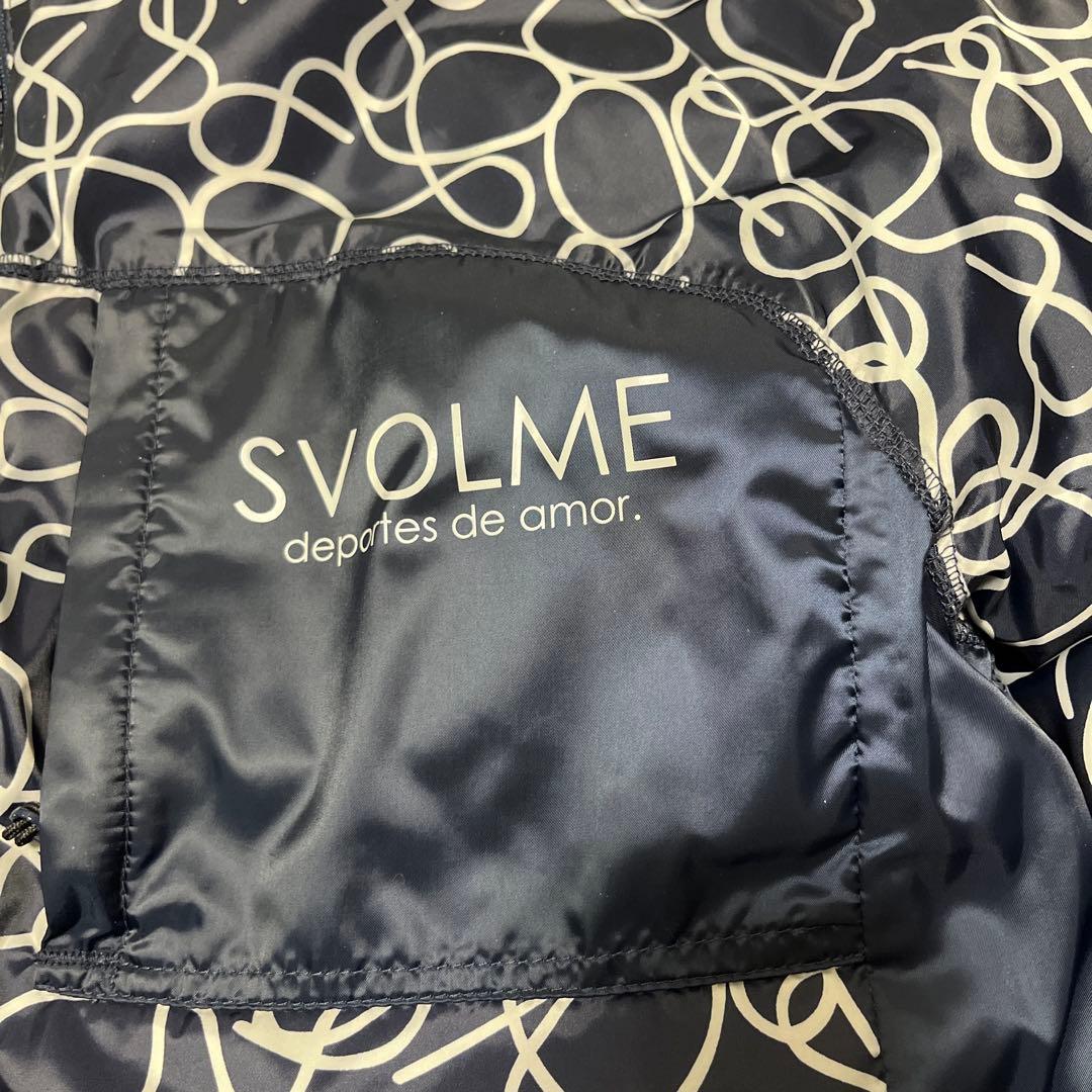 SVOLME ダウンジャケット L ダウン＆フェザー リバーシブル ネイビー