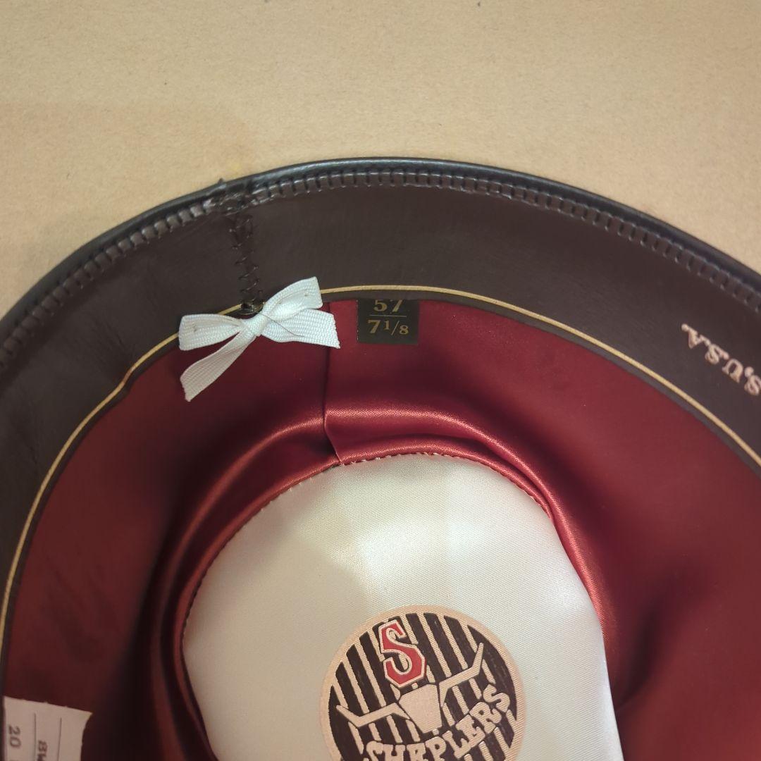 ベージュ ウールフェルト ハット