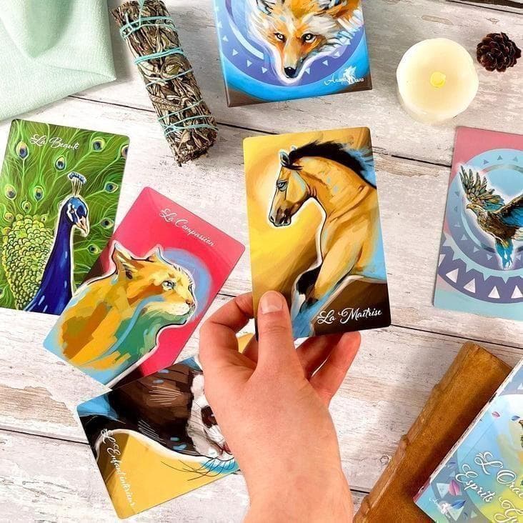 【正規品オラクルカード】フランスレア物✨日本版未発売✨動物の精霊たちのデッキ
