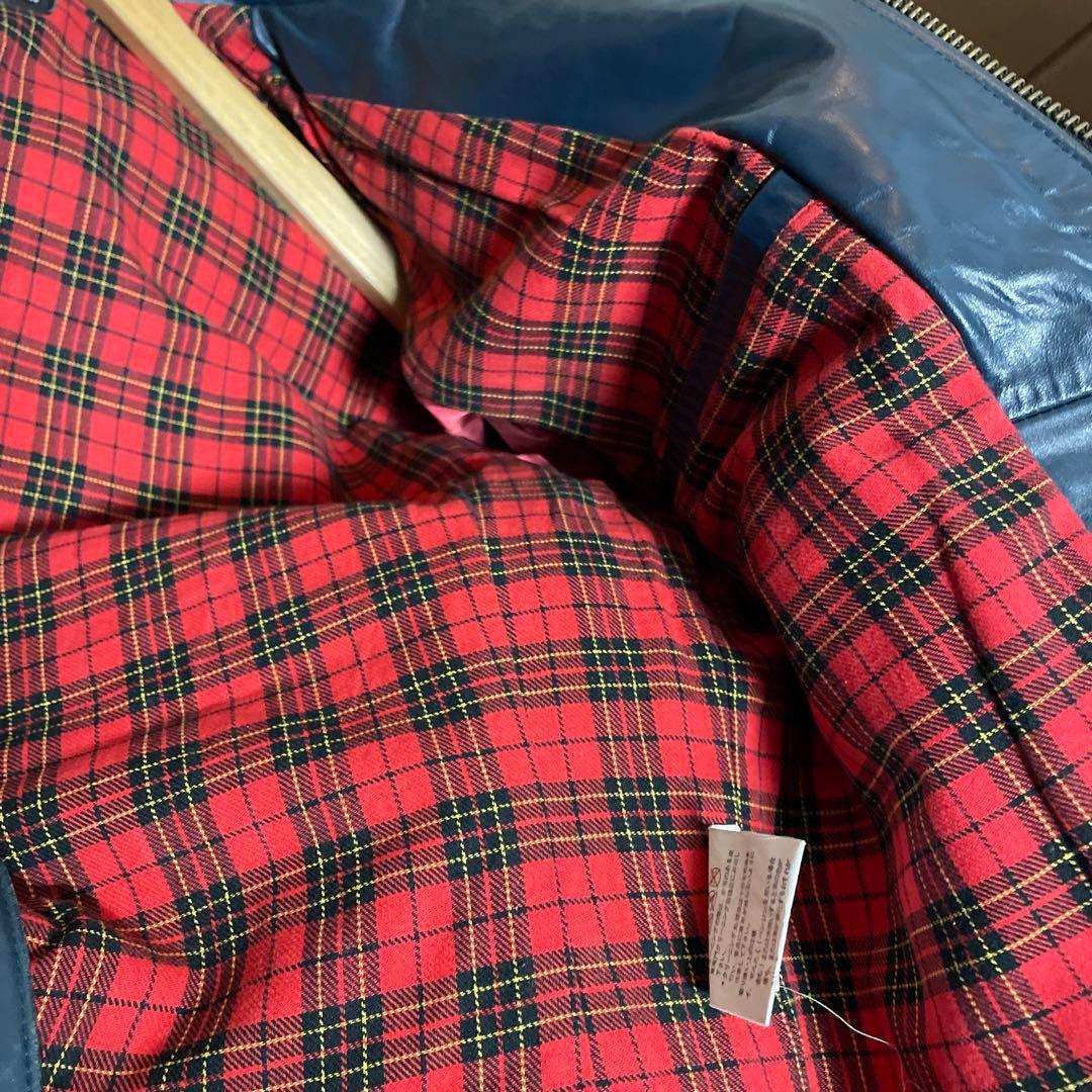 【Haruf】ターコイズ ホースハイドレザートラッカージャケット ライダース