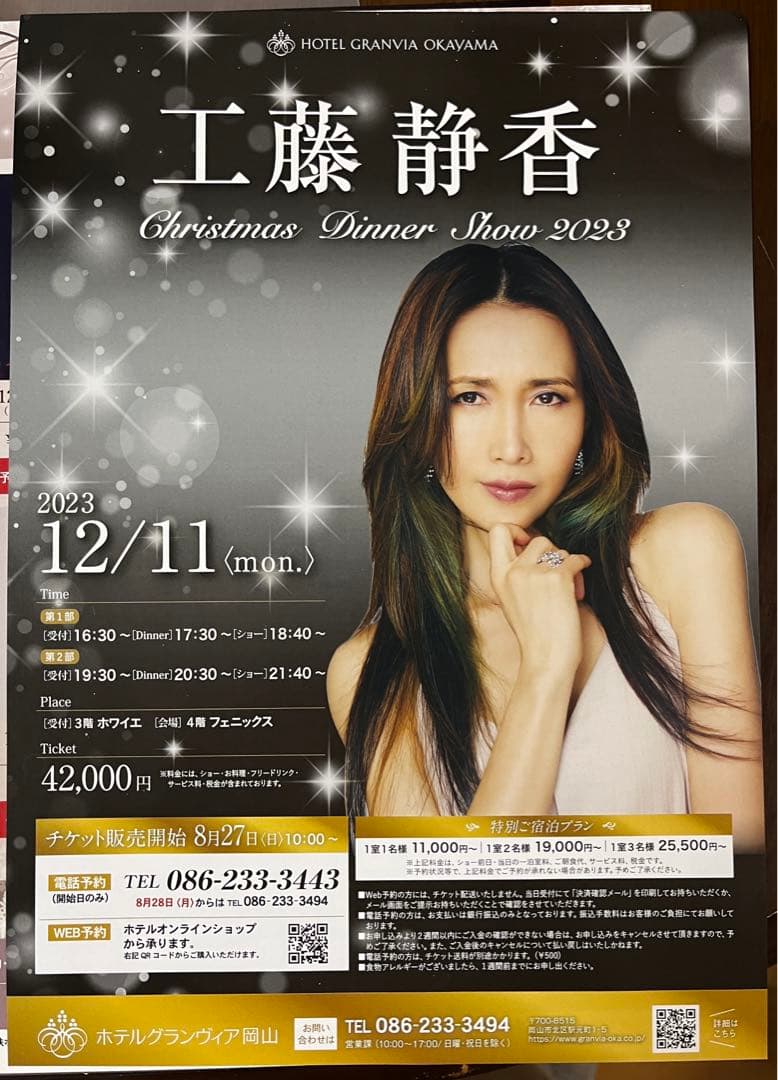 工藤静香/Acoustic Live Tour 2023 ツアーチラシ15種付