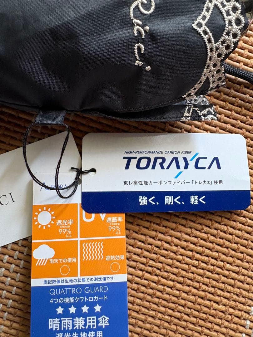 Nina Ricci 黒 折りたたみ傘 晴雨兼用