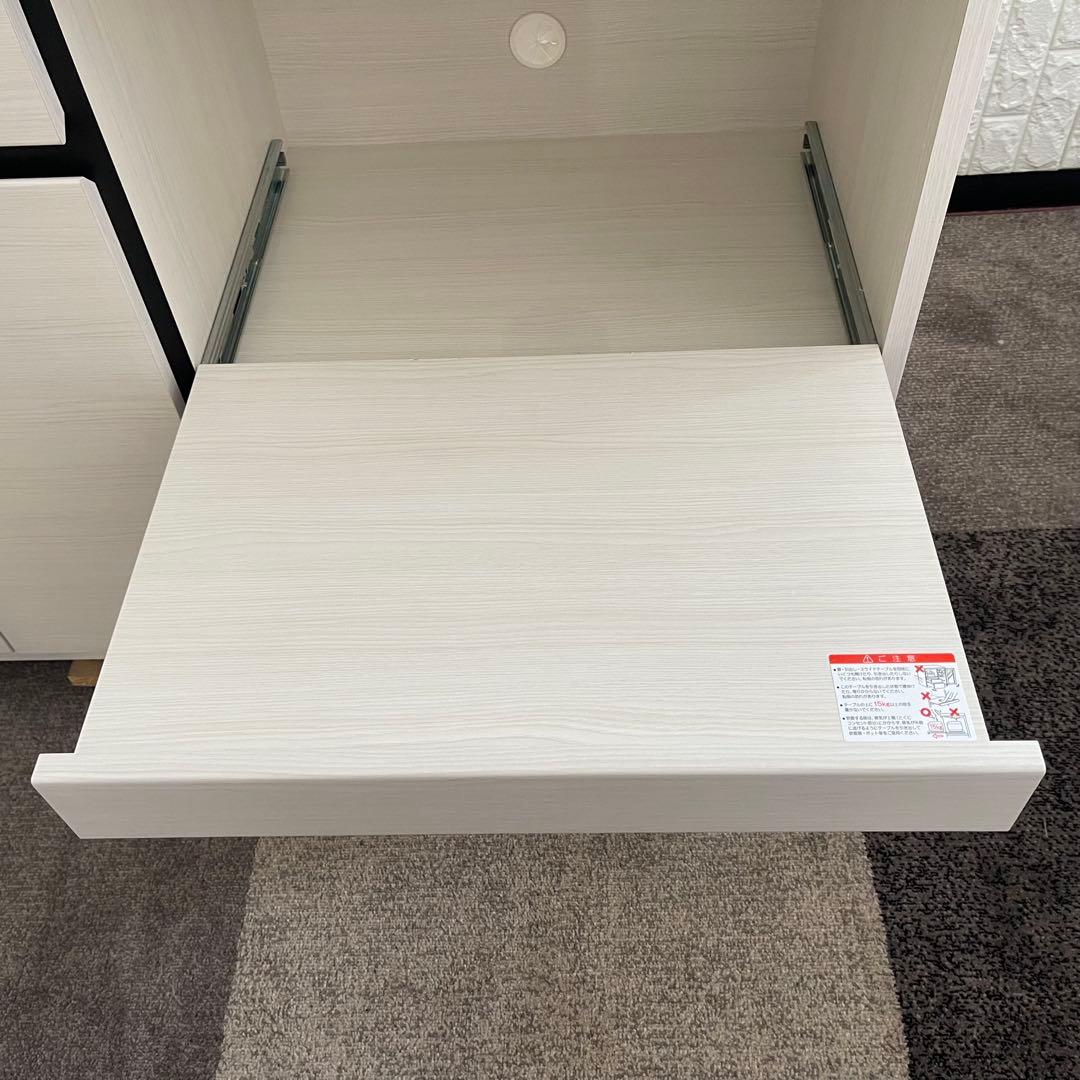 東京23区配送無料✨設置まで❗️キッチンカウンター　横幅115cm ホワイト　美品