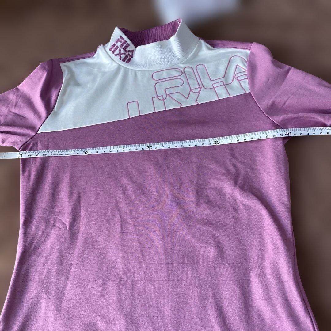 FILA UVカット 長袖シャツ ピンク/ホワイトレディースSサイズ