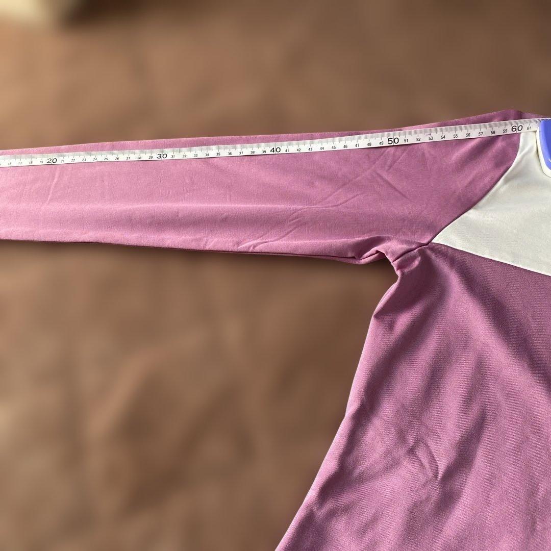 FILA UVカット 長袖シャツ ピンク/ホワイトレディースSサイズ