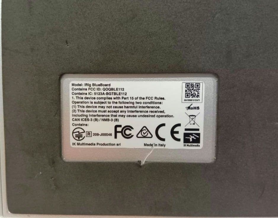 DJ機材 IK Multimedia iRig BlueBoard