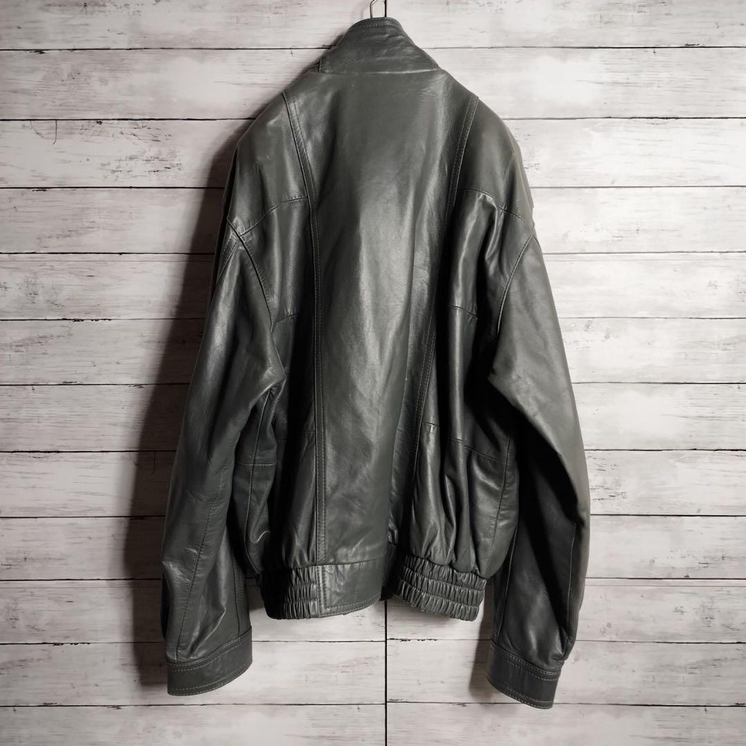 ヴィンテージ古着 レザージャケット ブルゾン スウィングトップ 本革
