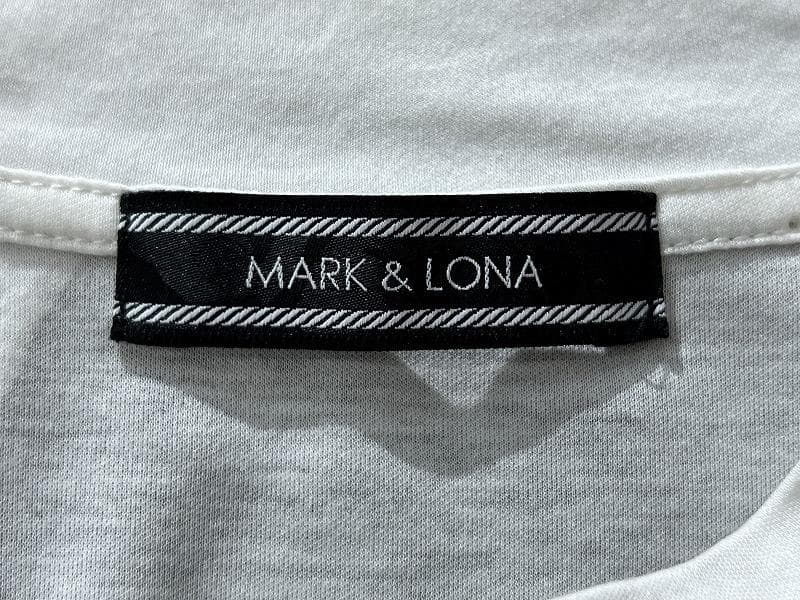 マークアンドロナ ナイロン 切替 ドッキング ロゴパッチ ゴルフ 半袖 Tシャツ