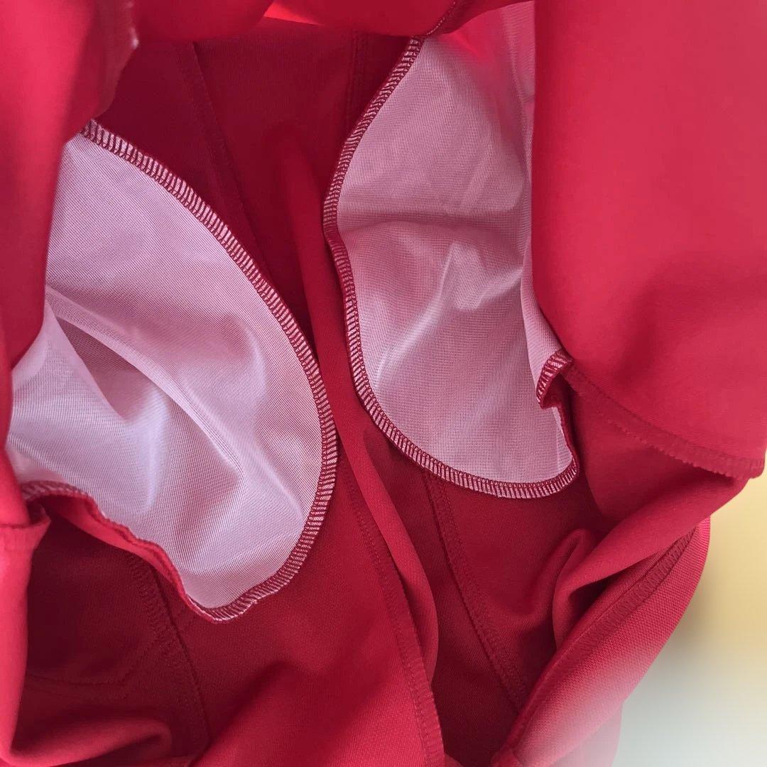 新品　タグ付　ミチコロンドン ゴルフウェア 半袖 ワンピース Sサイズ　赤