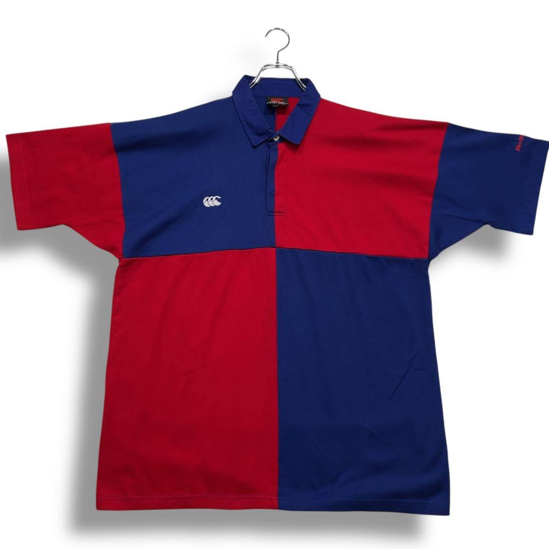 希少 90s カンタベリー ラガーシャツ オーストラリア製 XXL 企業刺繍