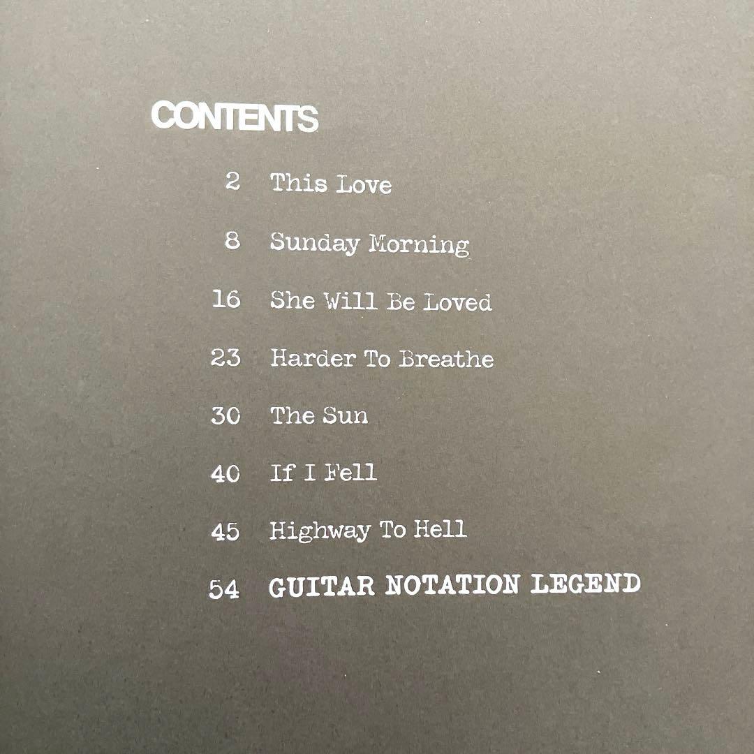 MAROON 5 1.22.03.ACOUSTIC 楽譜