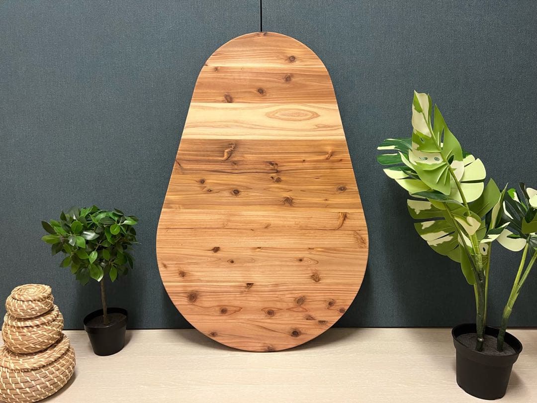 【送料無料】 ローテーブル だるま形 90cm 60cm 杉 折りたたみ脚